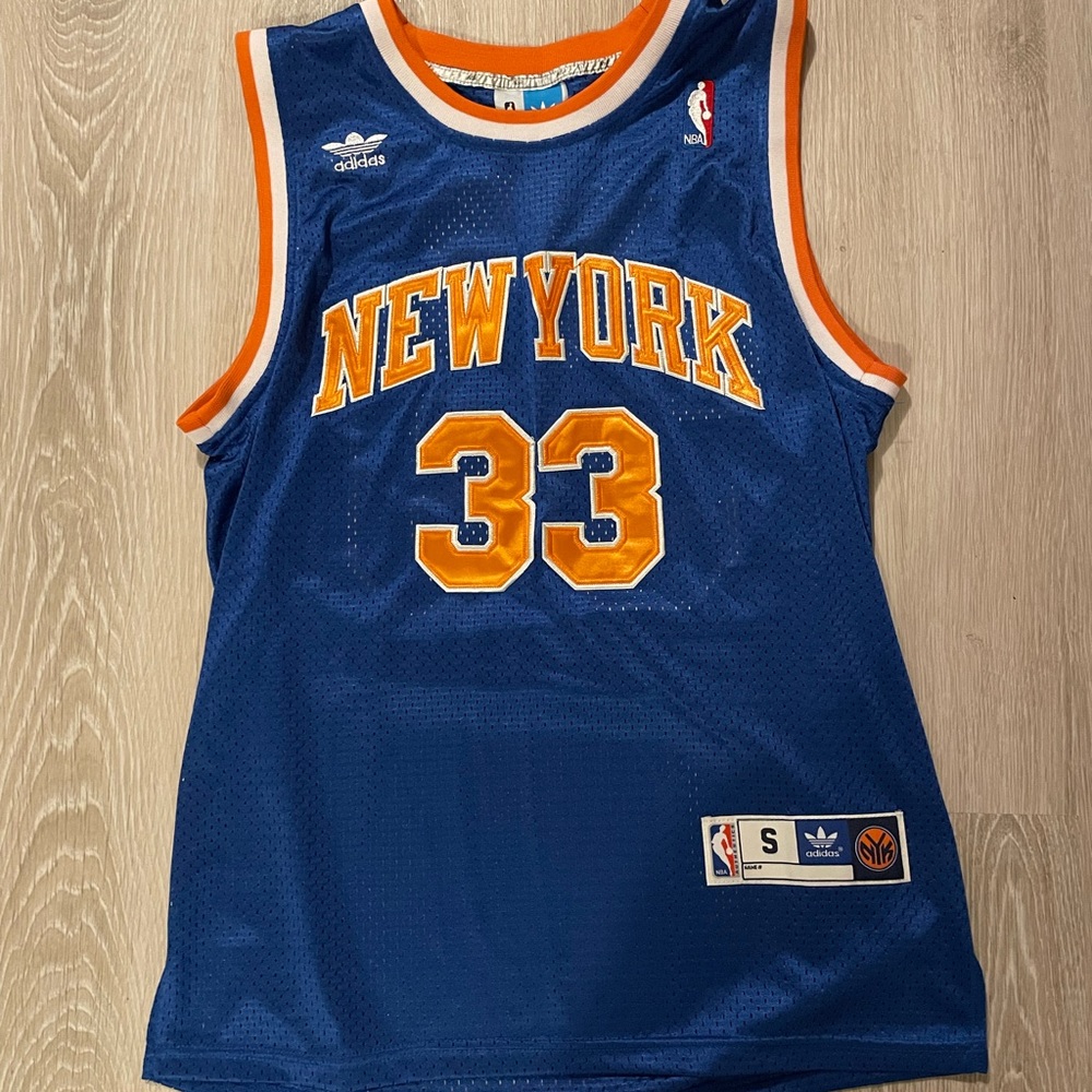 New York Knicks Patrick Ewing Adidas Jersey NBA size small